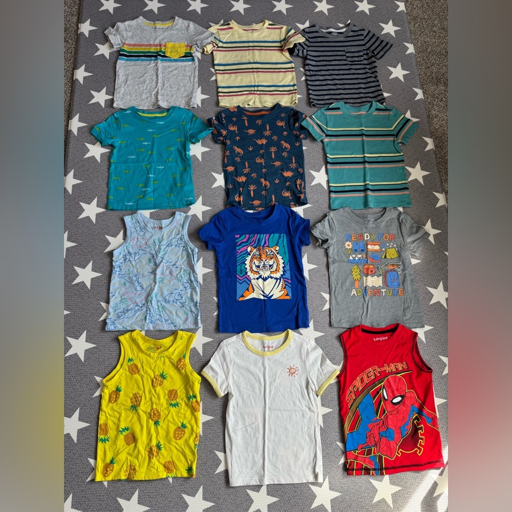 Bundle of 12 Colorful Shirts 4T - Cat & Jack